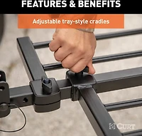 CURT Tray-Style Hitch-Mounted 4-Bike Rack