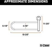 CURT Tray-Style Bike Rack Cradle for Fat Tires