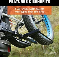 CURT Tray-Style Bike Rack Cradle for Fat Tires