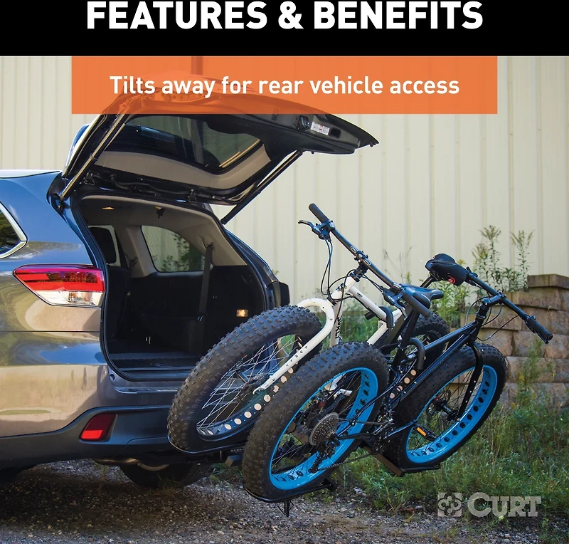 CURT Tray-Style Hitch-Mounted 2-Bike Rack