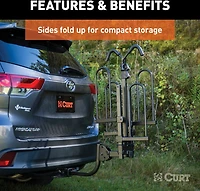 CURT Tray-Style Hitch-Mounted 2-Bike Rack