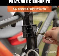 CURT Tray-Style Hitch-Mounted 4-Bike Rack