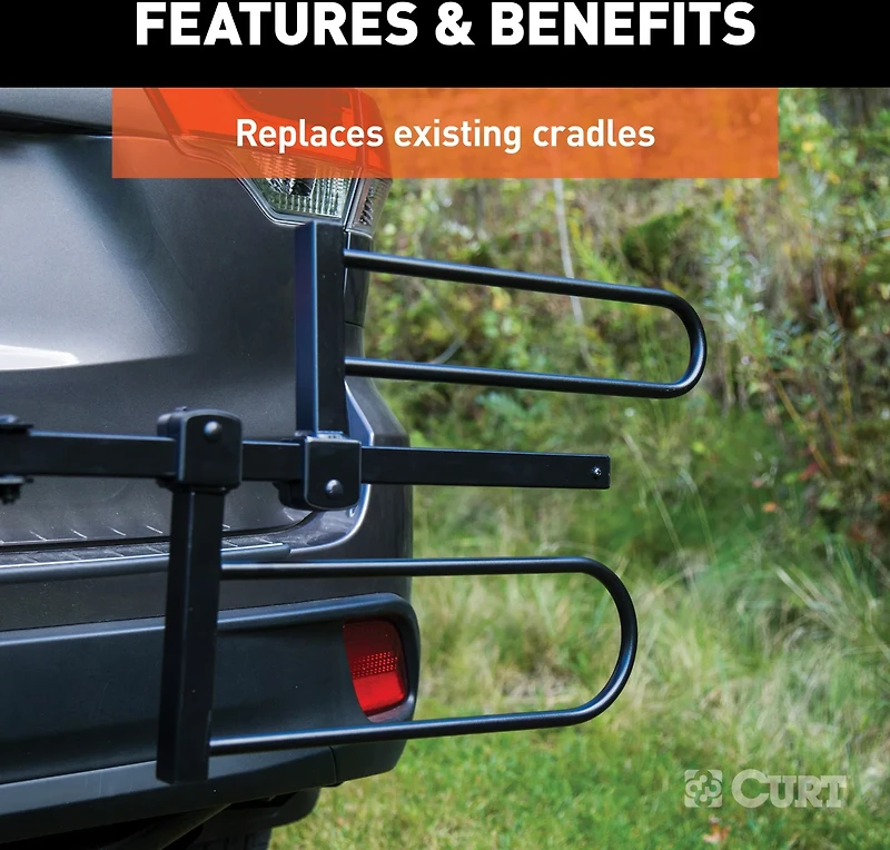 CURT Tray-Style Bike Rack Cradle for Fat Tires