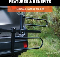 CURT Tray-Style Bike Rack Cradle for Fat Tires