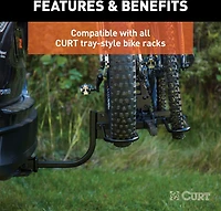 CURT Tray-Style Bike Rack Cradle for Fat Tires