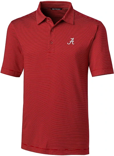 Cutter & Buck Men's University of Alabama Forge Pencil Stripe Polo