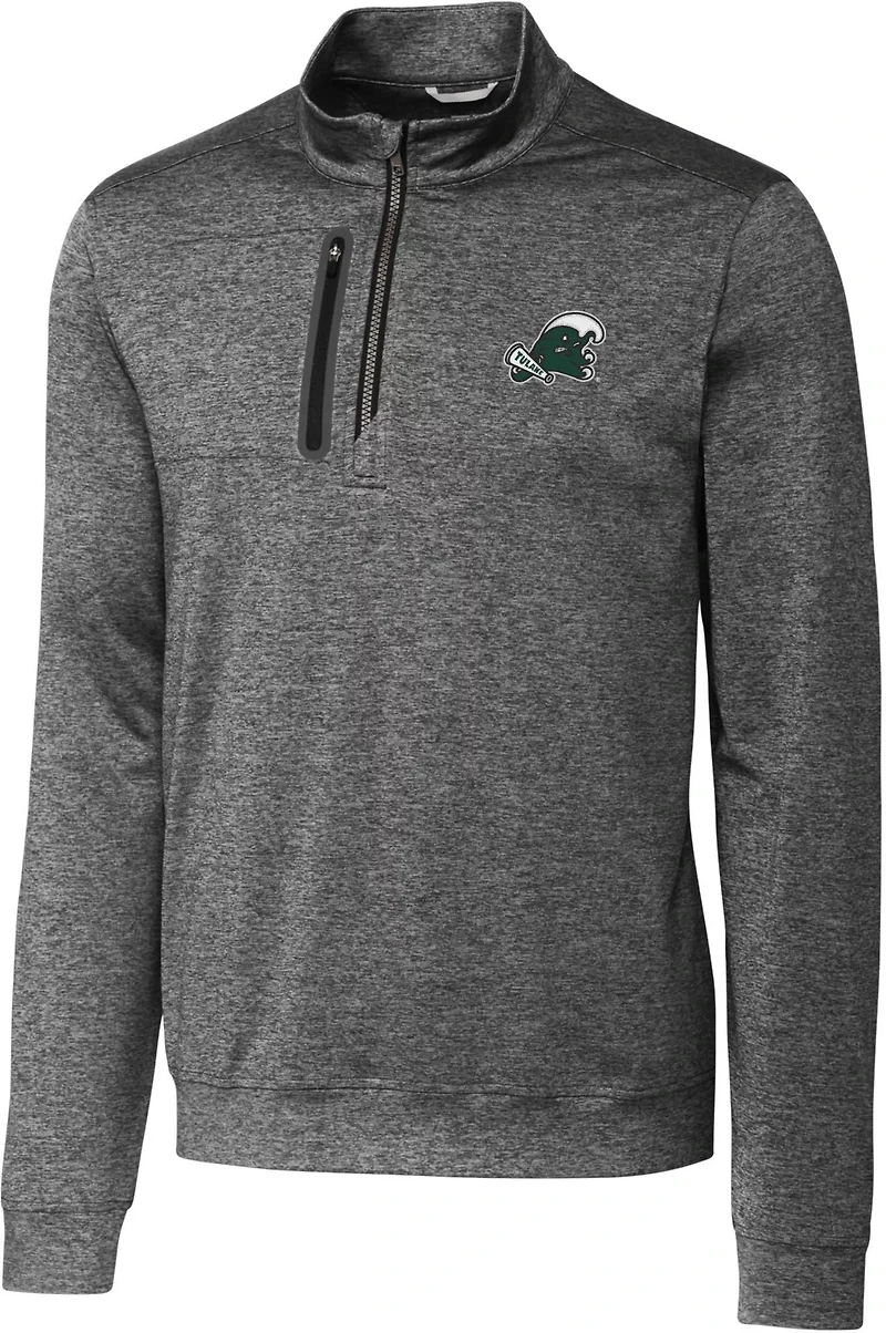 Cutter & Buck Men's Tulane University Stealth Half Zip
