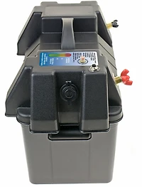 Marine Raider Battery Box Power Station with Handle and USB Power Outlet