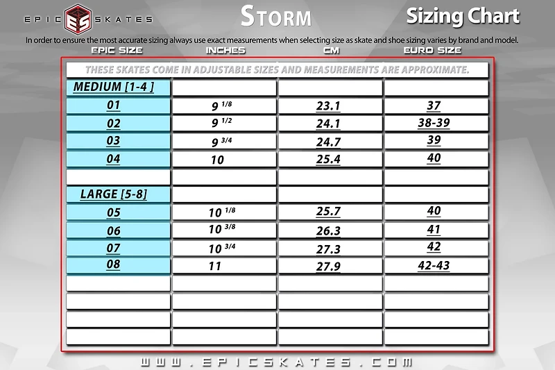 Epic Storm Inline Skates