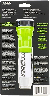 Life Gear USB Rechargeable Adventure Power Light