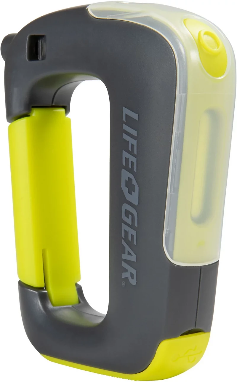 Life Gear USB Rechargeable Clip Light Flashlight