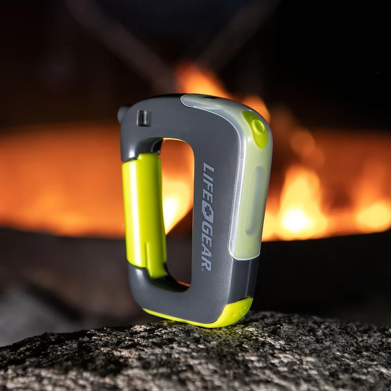 Life Gear USB Rechargeable Clip Light Flashlight