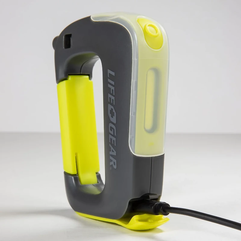 Life Gear USB Rechargeable Clip Light Flashlight
