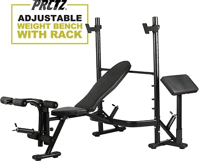 PRCTZ Adjustable Weight Bench and Squat Rack