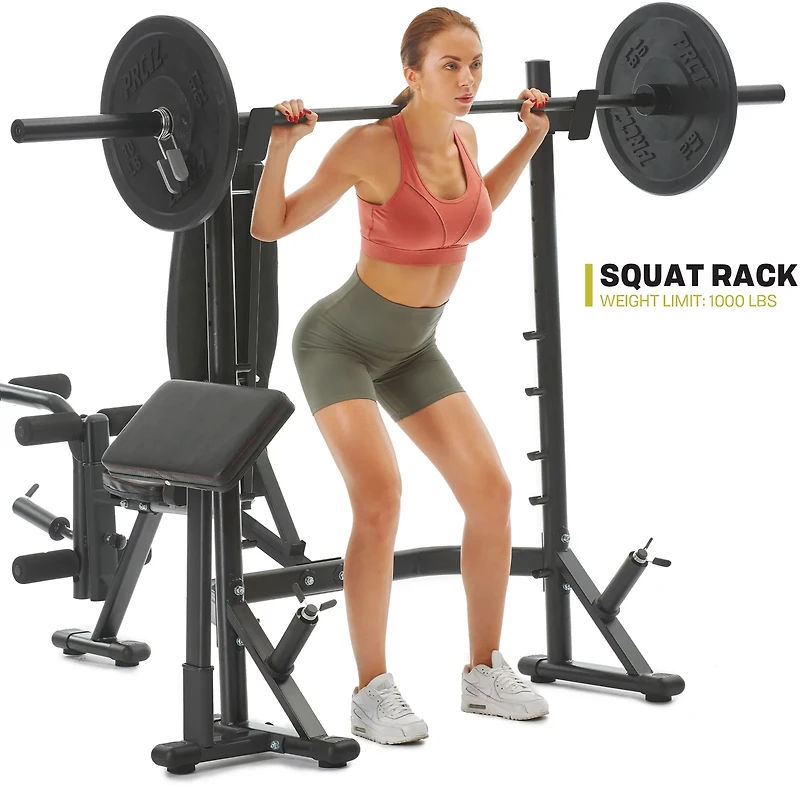 PRCTZ Adjustable Weight Bench and Squat Rack