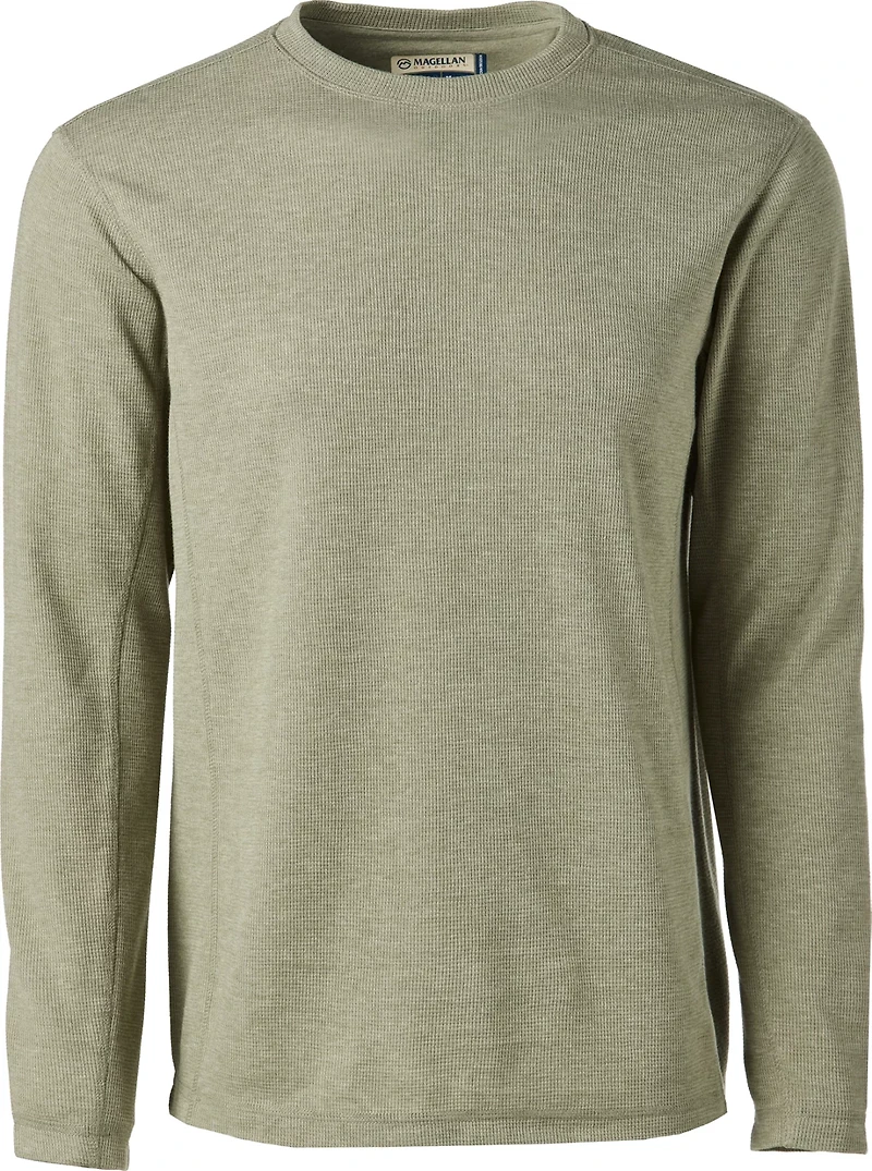 Magellan Outdoors Men's Base Camp Thermal Heathered Long Sleeve Crew Top