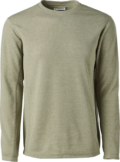 Magellan Outdoors Men's Base Camp Thermal Heathered Long Sleeve Crew Top
