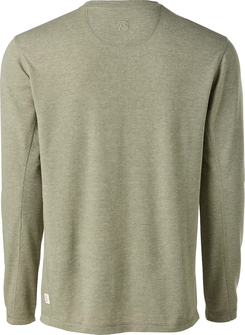 Magellan Outdoors Men's Base Camp Thermal Heathered Long Sleeve Crew Top