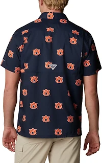 Columbia Sportswear Men's Auburn University CLG Super Slack Tide™ Logo Print Shirt