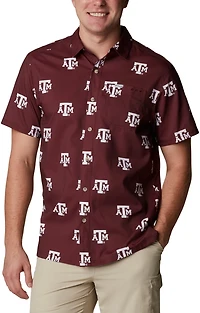 Columbia Sportswear Men's Texas A&M University CLG Super Slack Tide™ Logo Print Shirt