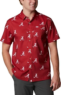 Columbia Sportswear Men's University of Alabama CLG Super Slack Tide™ Logo Print Shirt