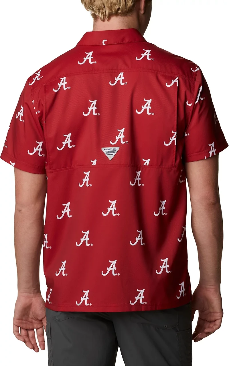 Columbia Sportswear Men's University of Alabama CLG Super Slack Tide™ Logo Print Shirt