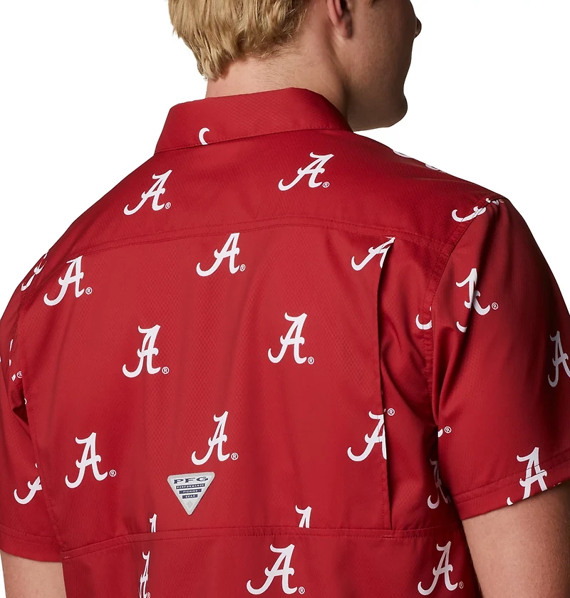Columbia Sportswear Men's University of Alabama CLG Super Slack Tide™ Logo Print Shirt