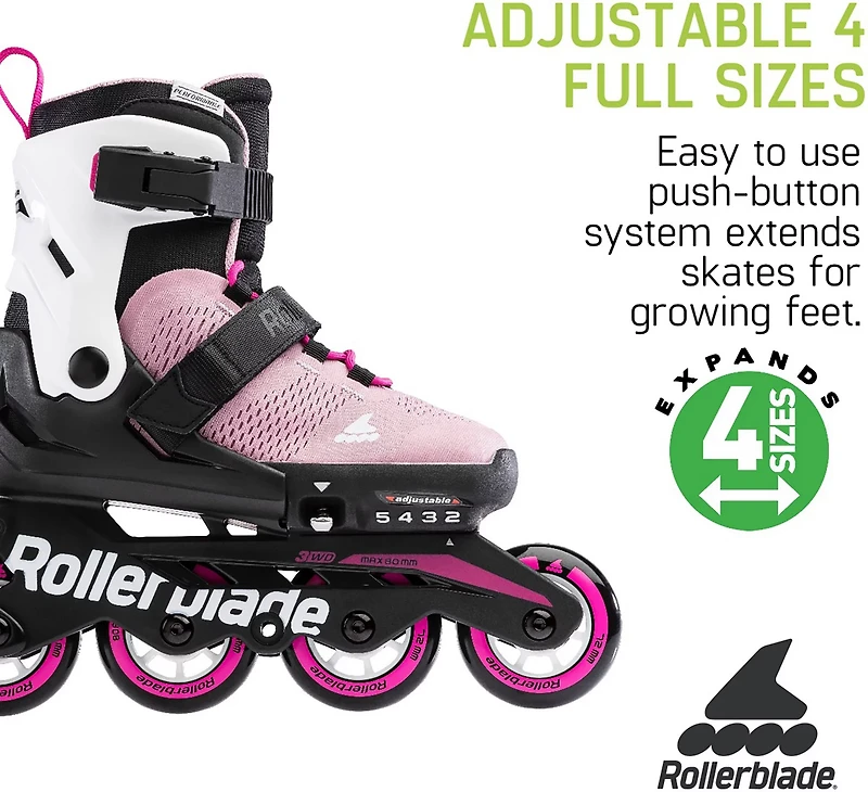 Rollerblade Girls' Microblade 11J-1 Adjustable In-Line Skates