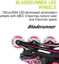 Rollerblade Girls' Phoenix Flash 12J-2 Adjustable LED In-Line Skates