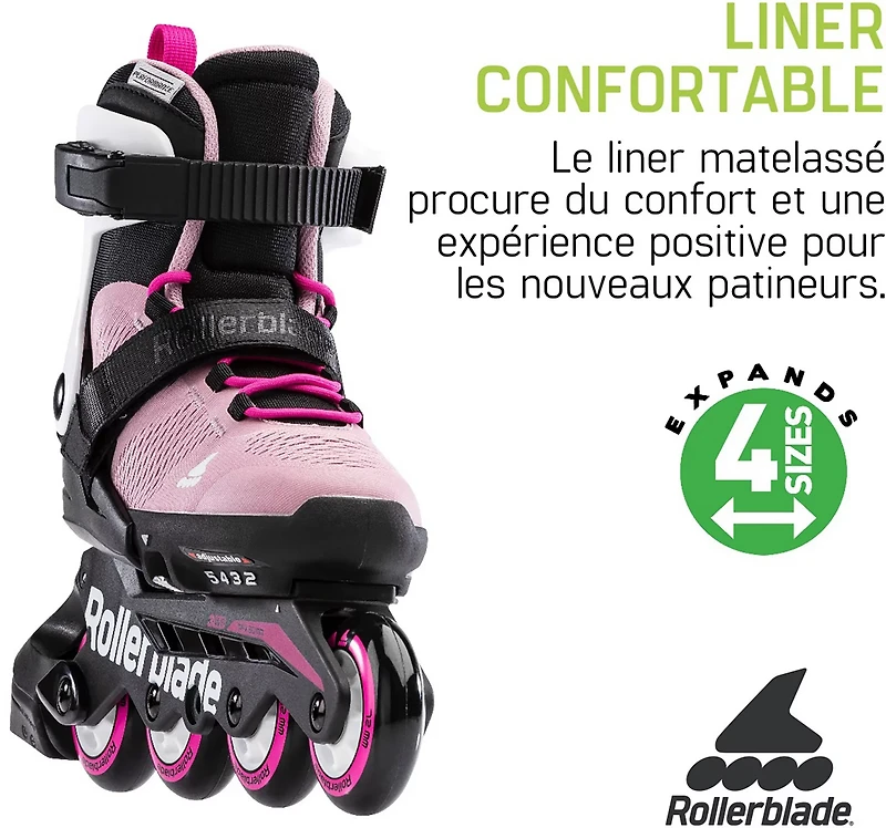 Rollerblade Girls' Microblade 11J-1 Adjustable In-Line Skates