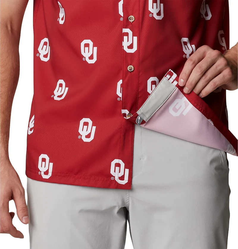 Columbia Sportswear Men's University of Oklahoma CLG Super Slack Tide™ Logo Print Shirt