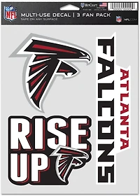 WinCraft Atlanta Falcons Fan Decals 3-Pack