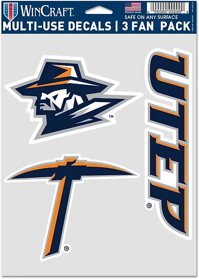 WinCraft University of Texas at El Paso Fan Decal 3-Pack
