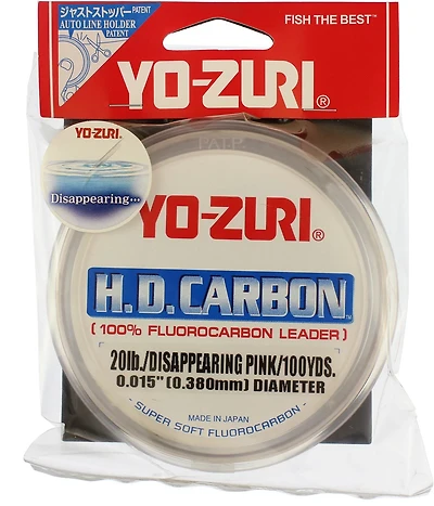 Yo-Zuri SW HD 20 lb 100 yd Leader Fluorocarbon Fishing Line