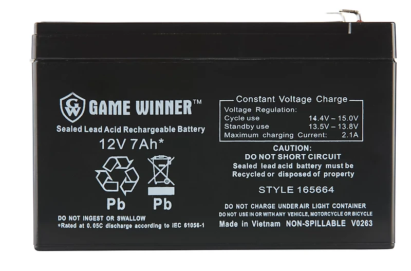 Game Winner 12V 7 Ah Rechargeable Battery