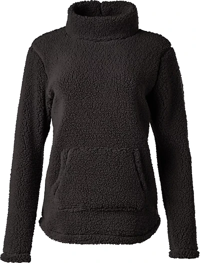 BCG Women's Mock Neck Cozy Pullover Fleece
