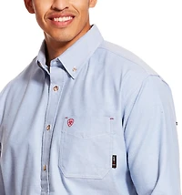 Ariat Men's Flame Resistant Solid Twill DuraStretch Button Down Work Shirt