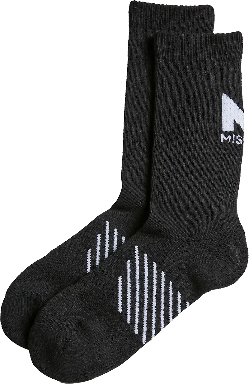 MISSION Adults’ Performance Heel Crew Socks 2 Pack