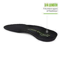 Sof Sole Men's 3/4-Length Plantar Fascia Orthotic Insoles