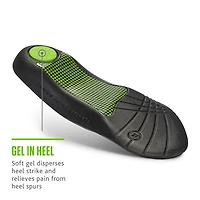 Sof Sole Men's 3/4-Length Plantar Fascia Orthotic Insoles