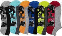 BCG Boys’ Super Soft Multi Camo No Show Socks 6 Pack