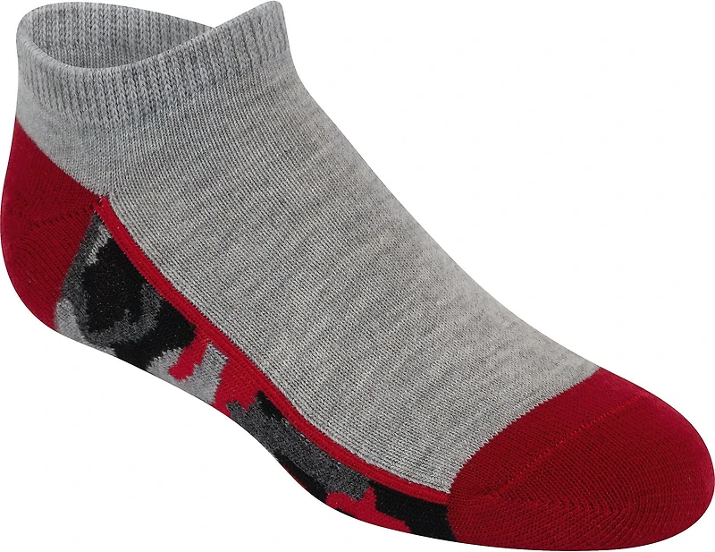 BCG Boys’ Super Soft Multi Camo No Show Socks 6 Pack