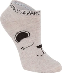 BCG Girls’ Super Soft Sleepy Critters No Show Socks 6 Pack