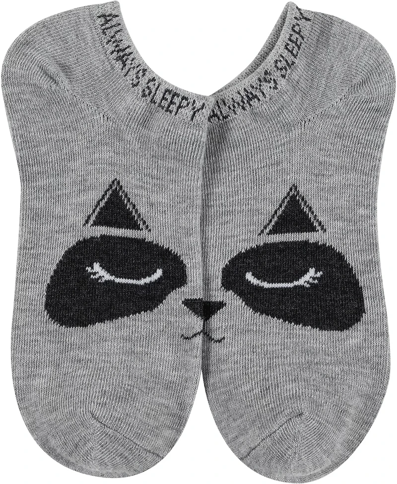 BCG Girls’ Super Soft Sleepy Critters No Show Socks 6 Pack