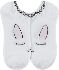 BCG Girls’ Super Soft Sleepy Critters No Show Socks 6 Pack