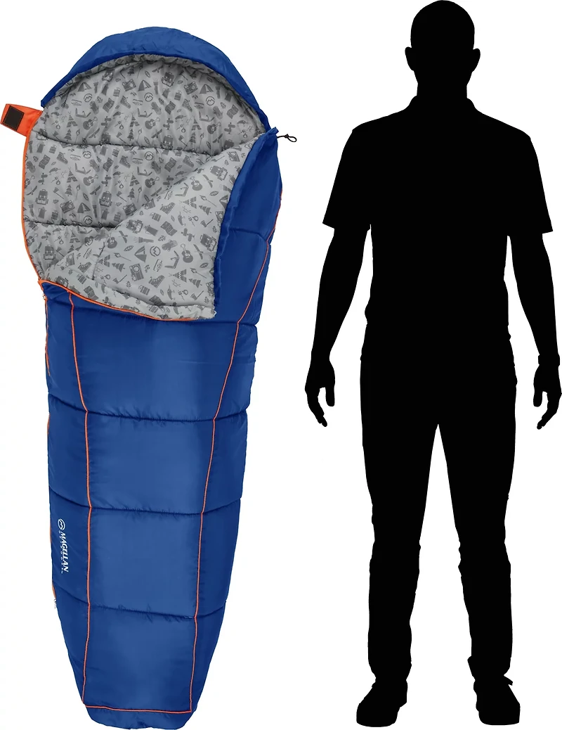 Magellan Outdoors Kids' 50 Degrees F Mummy Sleeping Bag
