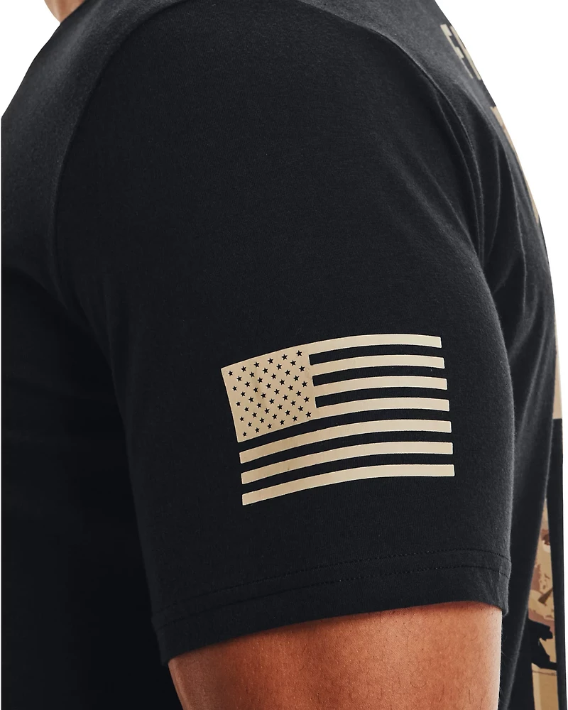 Under Armour Men's New Freedom Flag Camo Short Sleeve T-shirt