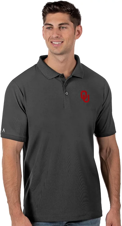 Antigua Men's University of Oklahoma Legacy Pique Polo Shirt