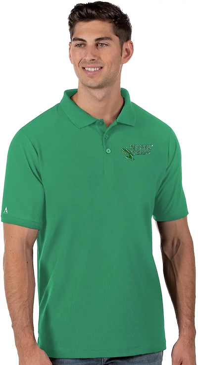 Antigua Men's University of North Texas Legacy Pique Polo Shirt