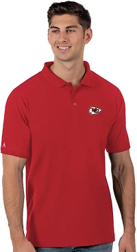 Antigua Men's Kansas City Chiefs Legacy Short Sleeve Polo Shirt